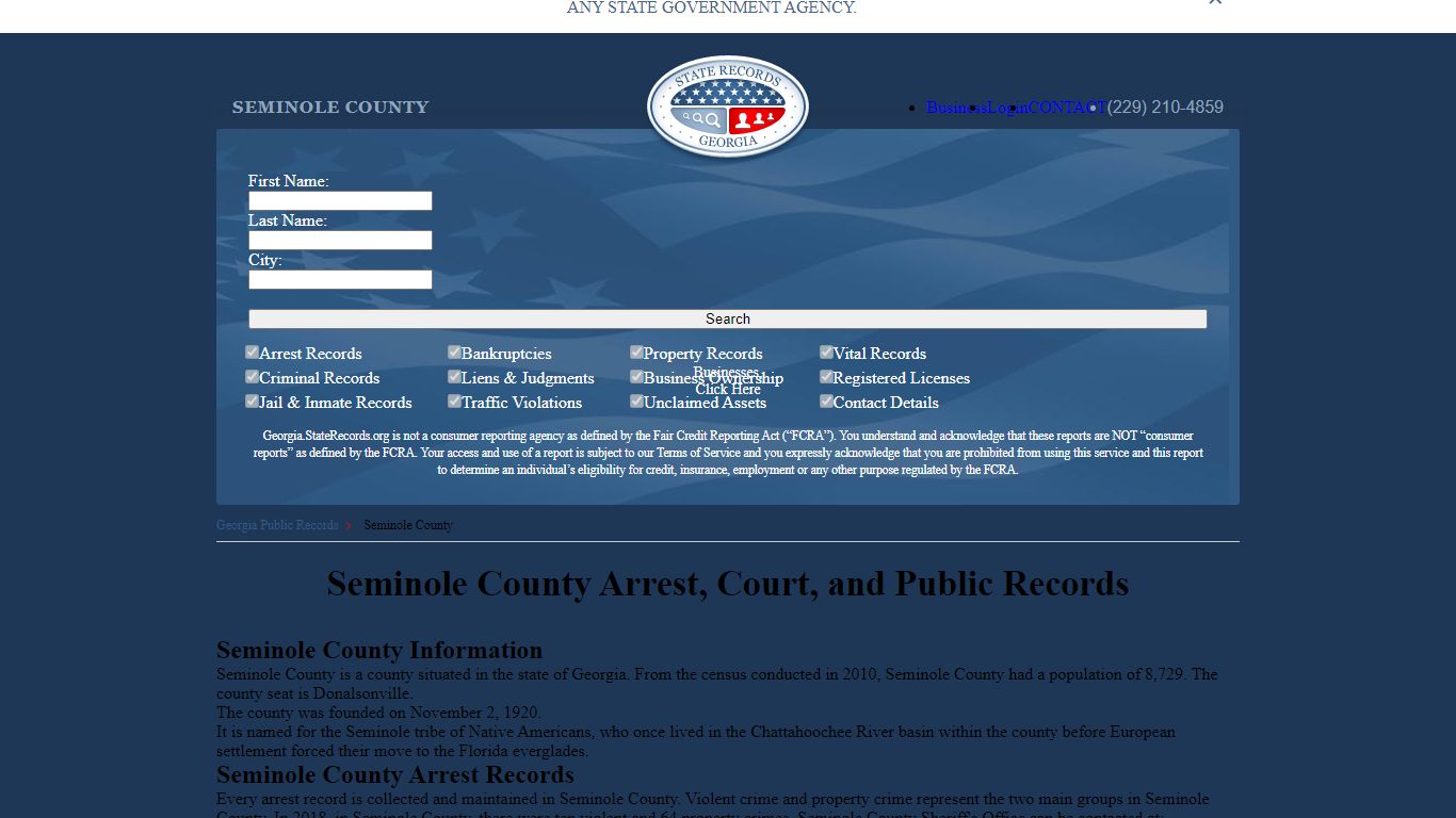 Seminole County Arrest, Court, and Public Records